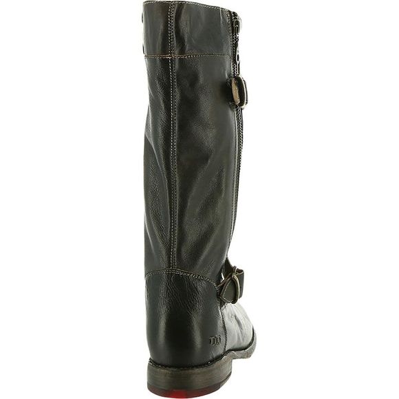 Bed Stu Womens Gogo  Black Leather Buckle Zipper Mid-Calf Boots Shoes NWT - Picture 5 of 5